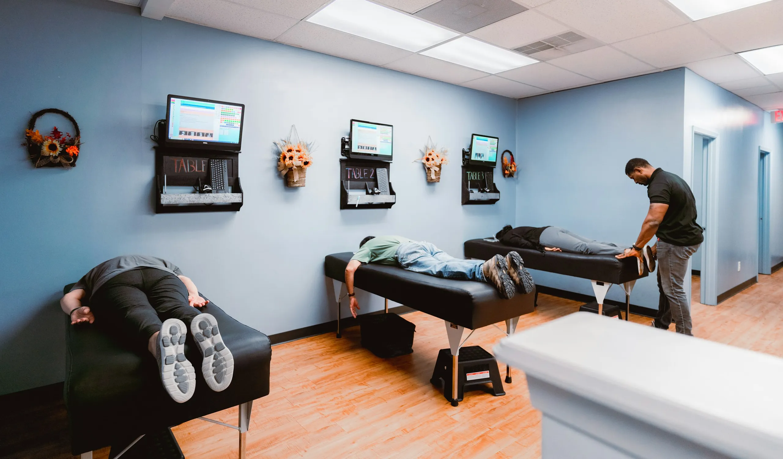Inside the CTC Chiropractic adjustment room